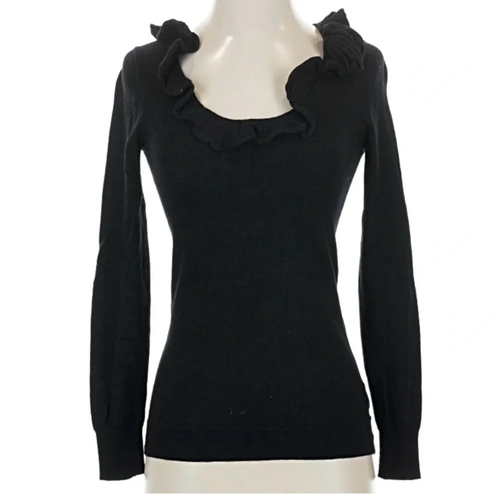 J. Crew Sweater Black Wool S